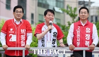  유정복 후보 지원 나선 안철수 [포토]