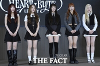  신예 하트오브우먼 '떨리는 첫 기자회견' [TF사진관]