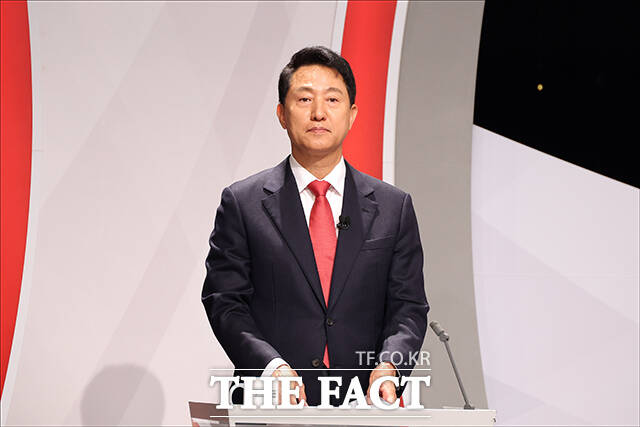 토론 준비하는 오세훈 국민의힘 서울시장 후보.