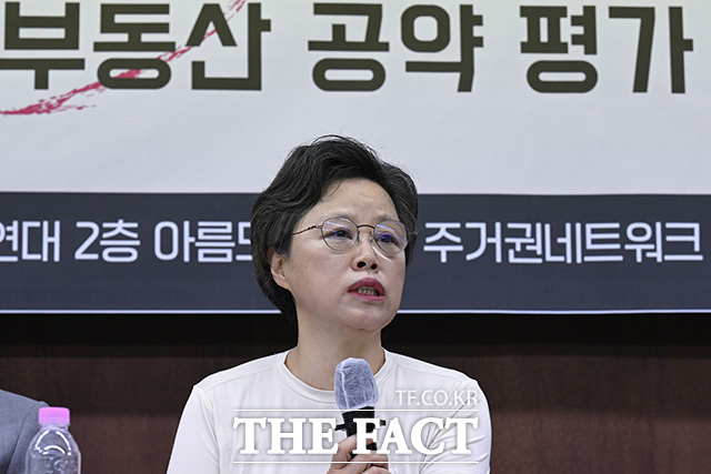 최은영 한국도시연구소 소장이 정원오 더불어민주당 서울시장 후보의 공약에 대한 분석을 밝히고 있다.