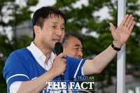  전북 지원 나선 한병도 공동상임선대위원장 '이원택 당선돼야 전북 발전 한 팀 구성 가능해' [TF사진관]