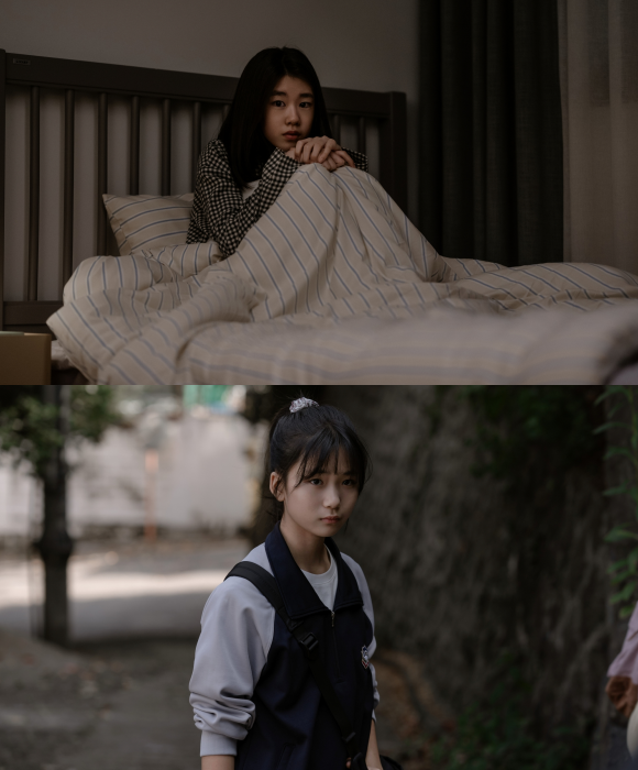 배우 박소이(위쪽)와 유나가 영화 그림자 아이로 연기 호흡을 맞춘다. /썬더필름