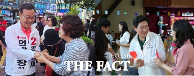 국민의힘 김성제 의왕시장 후보(왼쪽), 이상일 용인시장 후보(오른쪽) /김성제·이상일 후보 선거캠프