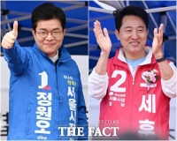  정원오·오세훈, 선거 전 마지막 주말…시장부터 야구장까지 ‘광폭’