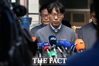  취재진 질의 답하는 가재웅 한화에어로 대전사업장장 [포토]
