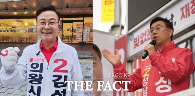 김성제 국민의힘 의왕시장 후보(왼쪽)와 신상진 성남시장 후보. /김성제·신상진 후보 캠프