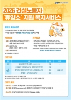  건설근로자 휴가비 최대 60만원 지원