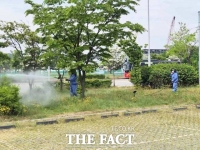  당진시, 당진천변 왕벚나무 지킨다…'미국흰불나방' 선제 방제