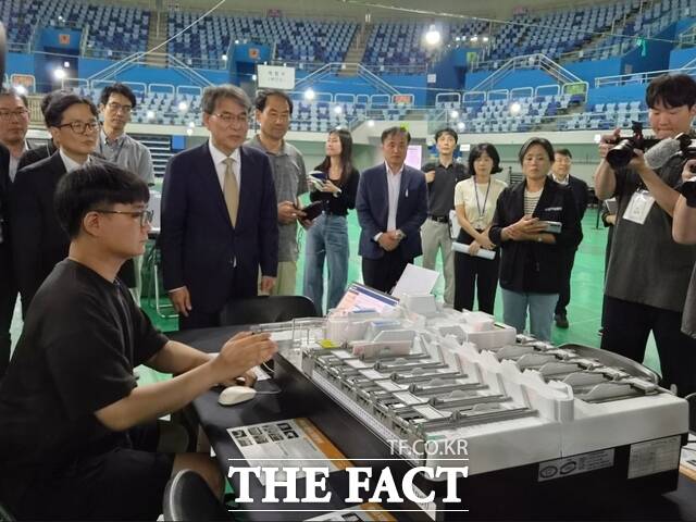 인천 남동체육관에 마련된 제9회 지방선거 남동구 개표소. /인천시선관위