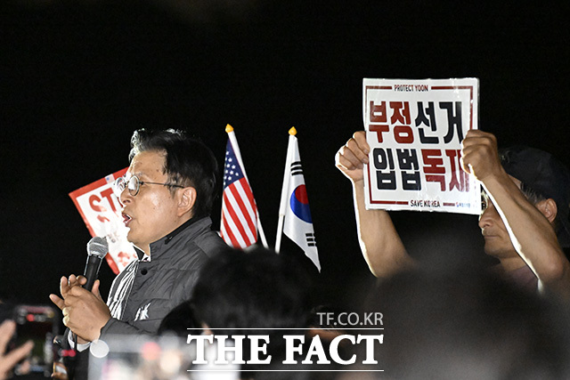 황교안 대표가 발언하고 있다.