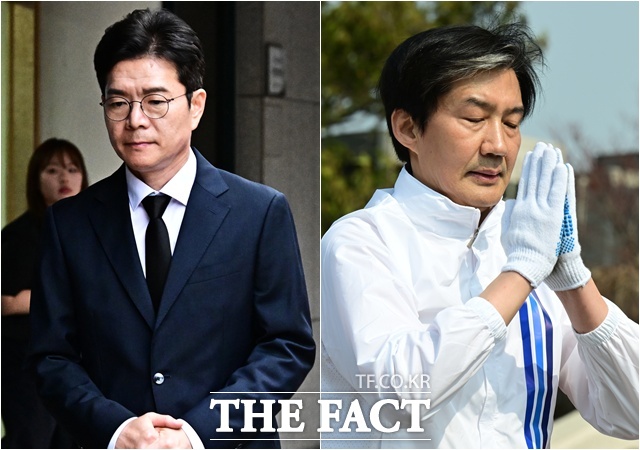 진보 진영은 향후 대권 주자 반열에 오를 가능성이 있는 후보 상당수가 낙선하면서 비상등이 켜졌다. 사진은 이번 지선과 국회의원 재보궐선거에서 낙선한 정원오 더불어민주당 서울시장 후보(왼쪽)와 조국 경기 평택을 재선거 후보. /배정한·이새롬 기자