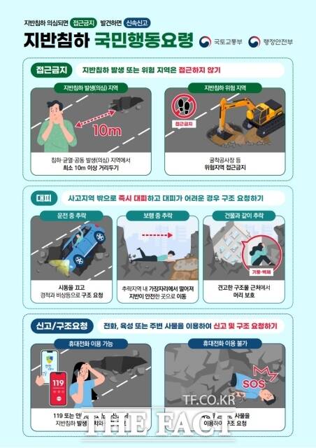 지반침하 국민행동요령 웹자보 /논산시