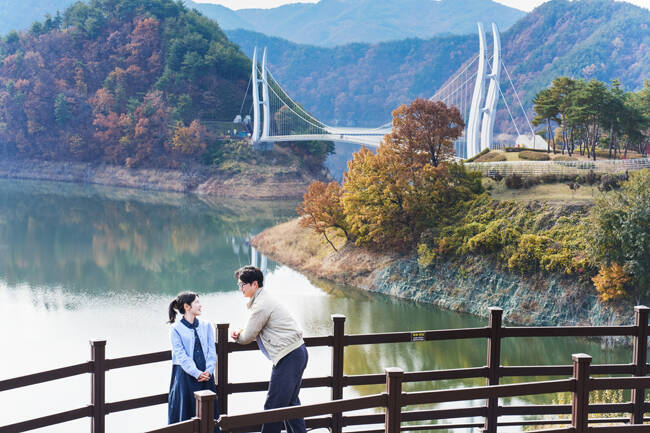 영주호 용마루 공원 전경 /영주시