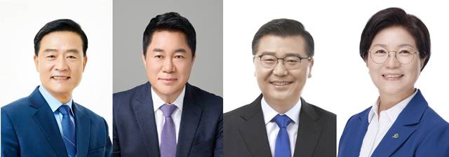 6.3지방선거에서 당선된 서울 3선 구청장. 사진 왼쪽부터 이승로 성북구청장, 박준희 관악구청장, 류경기 중랑구청장, 김미경 은평구청장./더팩트 DB