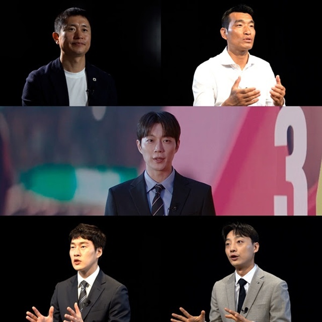 축구 해설위원 이영표 조원희, 그룹 하이라이트의 윤두준, 축구 해설위원 정우원 박찬하(왼쪽 위부터 시계방향)가 KBS1 월드컵 특집 다큐멘터리 '북중미 월드컵으로 가는길 : 코드네임 348104'에 출연한다. /KBS1