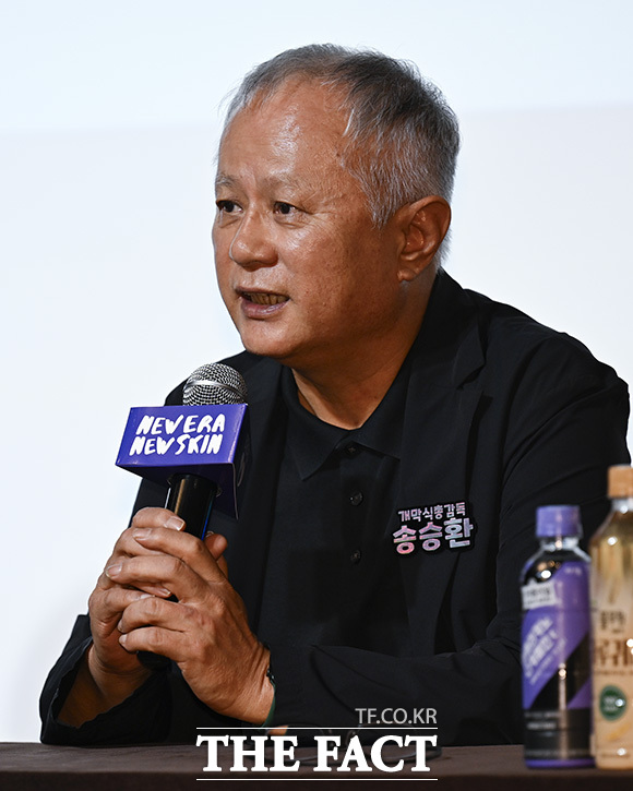 송승환 PMC프러덕션 예술총감독이 발언하고 있다.