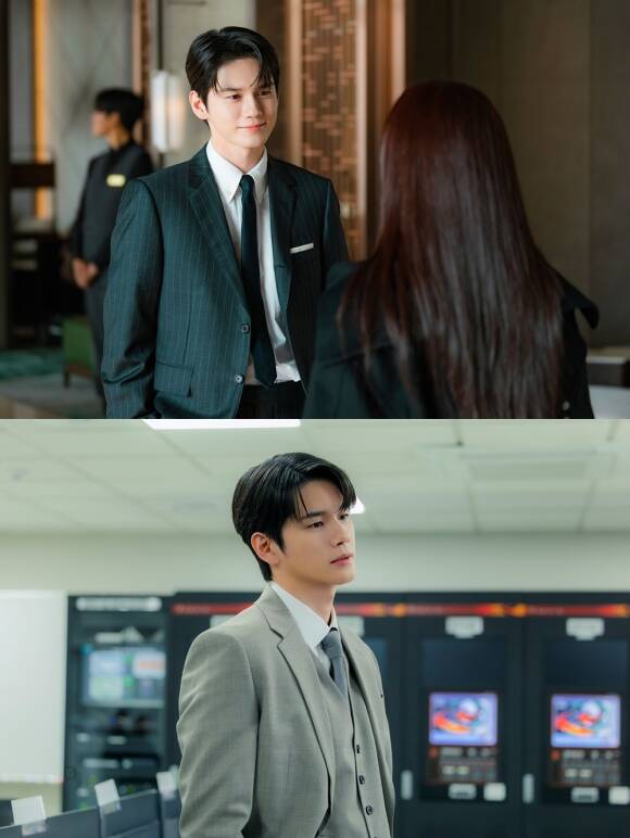 tvN 새 토일드라마 '오싹한 연애'에서 박은빈의 절친이자 빌런으로 활약할 옹성우의 스틸컷이 공개돼 눈길을 끌고 있다. /tvN