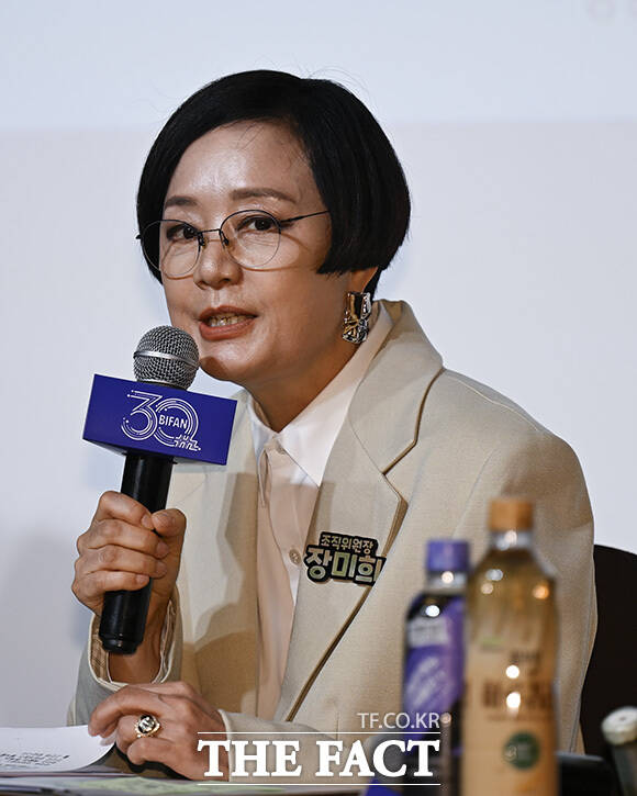 송승환 PMC프러덕션 예술총감독이 발언하고 있다.