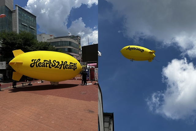 하츠투하츠틑 강남과 성수에서도 'Lemon Tang' 비행선을 선보일 예정이다./SM엔터테인먼트