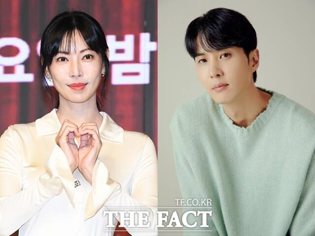 배우 김소연(왼쪽)과 김지석이 JTBC 새 드라마 '연애의 재발견'으로 호흡을 맞춘다. /더팩트 DB, 에일리언컴퍼니