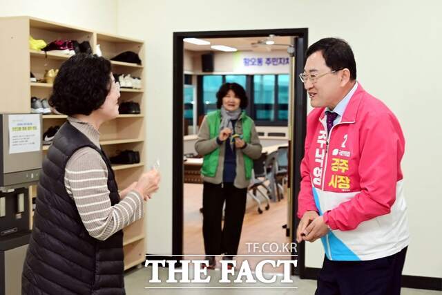 요즘 지역에서는 주낙영 경주시장에 대해 관운이 타고났다는 이야기가 쏠쏠하게 나오고 있다. /주낙영 캠프