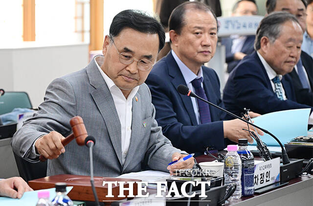 차정인 국가교육위원장이 11일 오후 서울 종로구 정부서울청사에서 열린 2026년 6차 회의에 참석해 모두발언을 하고 있다. /임영무 기자
