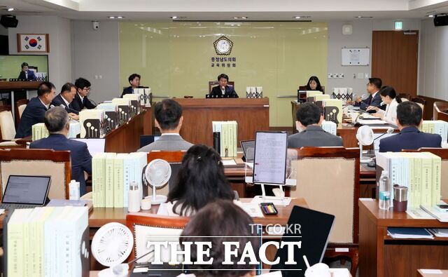 11일 충남도의회 제368회 제1차 교육위원회가 열리고 있다. /충남도의회