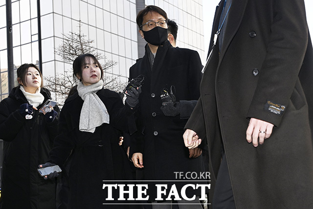 박대준 전 쿠팡 한국대표가 국회 '쿠팡 사태 연석 청문회'에서 위증한 혐의로 지난 2월3일 서울 마포구 서울경찰청 반부패수사대에 출석하고 있다. /송호영 기자
