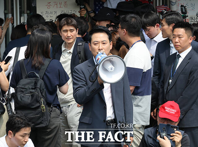 이날 의원총회에서는 지방선거 투표용지 부족 사태와 관련한 선거소청 제기 범위를 두고도 여러 의견이 오간 것으로 전해졌다. 사진은 장동혁 대표. /박헌우 기자