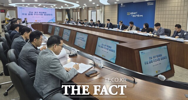 전남도가 19일 제9차 주요 통합과제 추진상황 점검회의를 열었다. /전남도