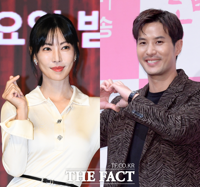 배우 김소연(왼쪽)과 김지석이 출연을 확정 지은 JTBC 새 드라마 '연애의 재발견'이 대본 재정비를 이유로 한 달간 촬영을 중단한다고 알렸다. /더팩트 DB