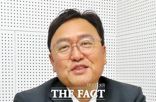 조상호 세종시장 당선인이 22일 <더팩트>와 인터뷰를 하고 있다. /김형중 기자
