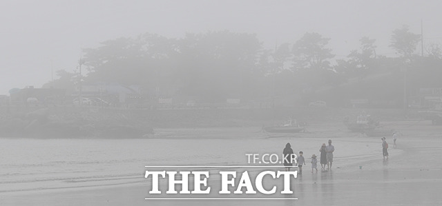 수요일인 24일 제주와 남해안, 동해안을 중심으로 강한 바람이 불고 비가 내리겠다. 서울과 인천 등 서쪽 지역은 낮 기온이 30도 안팎까지 오르겠지만, 강릉과 부산 등 동쪽 지역은 23도 수준에 머물며 비교적 선선하겠다. /박헌우 기자