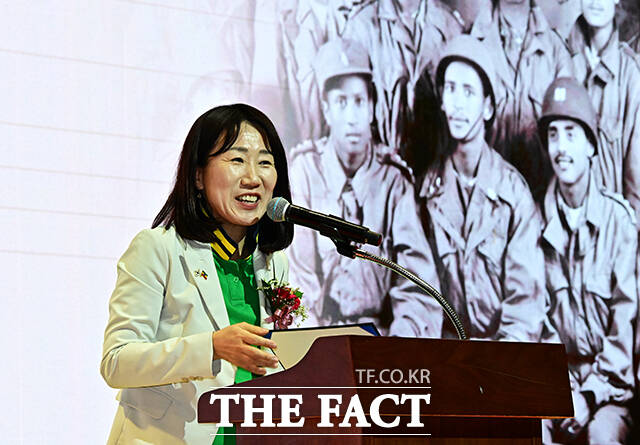 환영사하는 강윤진 국가보훈부 차관.