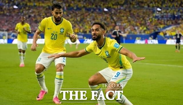브라질이 25일 오전 7시(한국 시간) 미국 플로리다주 마이애미 스타디움에서 열린 2026 FIFA 북중미 월드컵 조별리그 C조 3차전에서 스코틀랜드를 상대로 3-0을 기록했다. /AP. 뉴시스