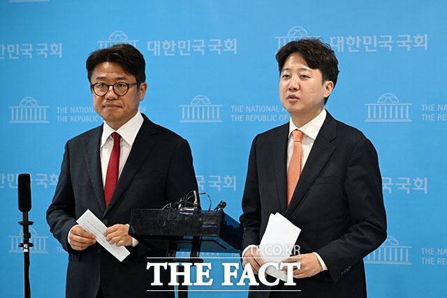 발언하는 이준석 개혁신당 대표.