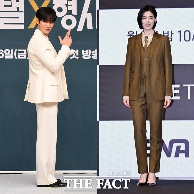 배우 안보현(왼쪽)과 정은채가 SBS 새 금토드라마 '재벌X형사' 시즌2로 호흡을 맞춘다. /더팩트 DB