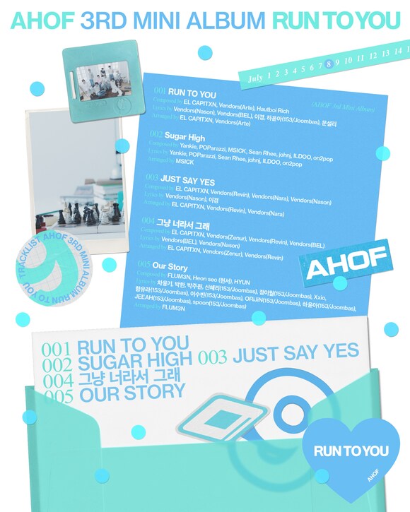 'RUN TO YOU'에는 동명 타이틀곡 'RUN TO YOU'를 비롯해 총 5개 트랙이 수록된다./F&F엔터테인먼트