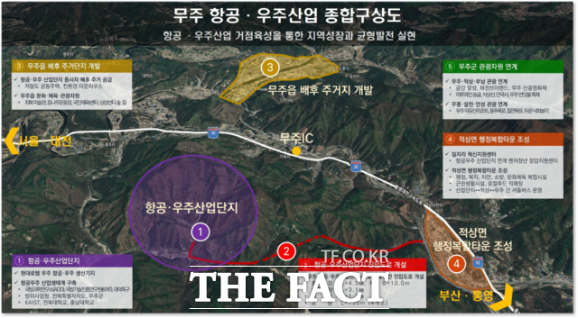 무주 항공·우주산업 투자선도지구 종합구상도 /전북도