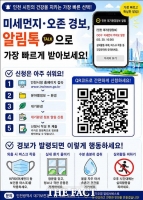  인천시, 카카오 알림톡으로 '대기환경정보 알림서비스' 제공