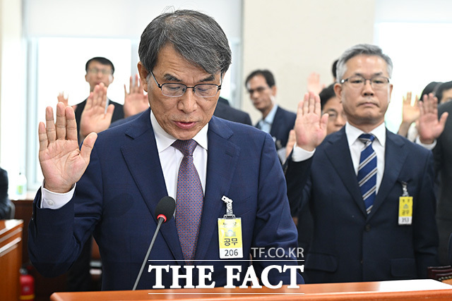 국조특위 출석한 노태악 전 중앙선거관리위원장.