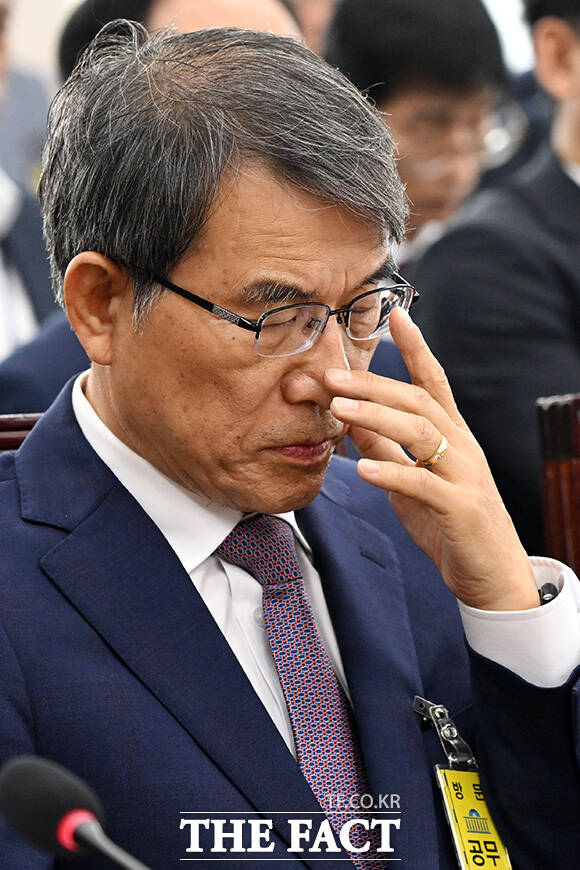 국조특위 출석한 노태악 전 중앙선거관리위원장.