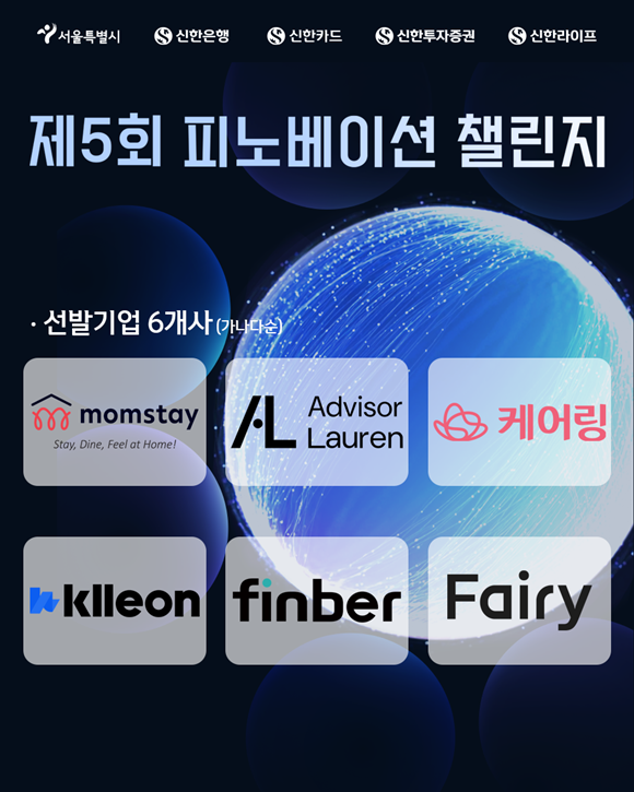 서울시가 제5회 피노베이션 챌린지에 참여할 스타트업 6개사를 선정했다. /서울시