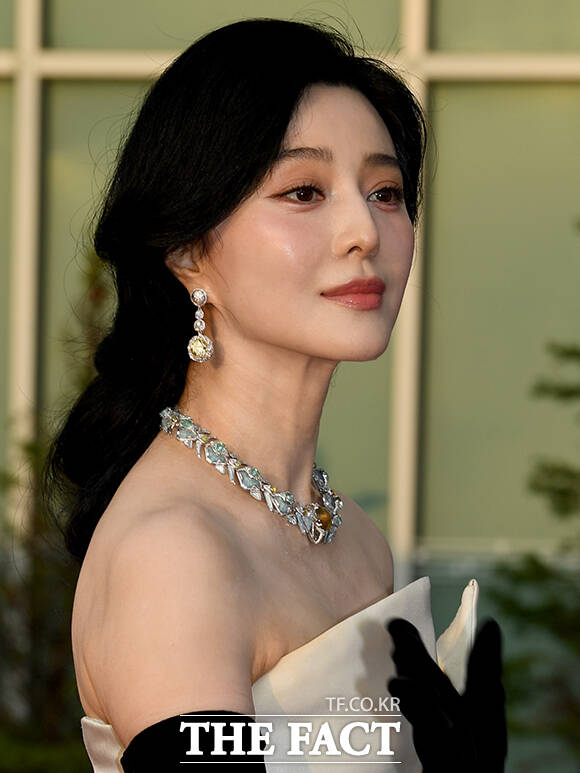 배우 판빙빙이 2일 오후 경기 부천시 원미구 부천아트센터에서 열린 '제30회 부천국제판타스틱영화제' 레드카펫 행사에서 포즈를 취하고 있다. /부천=박상민 기자