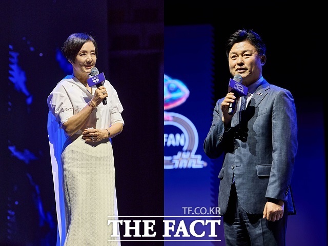 장미희 조직위원장(왼쪽)과 조용익 조직위원장. /BIFAN