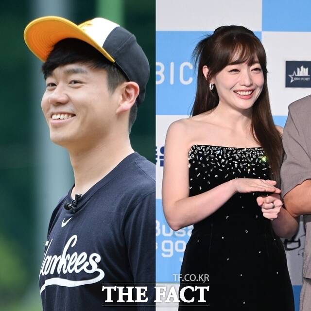 코미디언 김대성(왼쪽)과 나현영이 열애설에 휩싸인 가운데 현재는 결별한 뒤 선후배 사이로 지내고 있는 것으로 전해졌다. /더팩트 DB