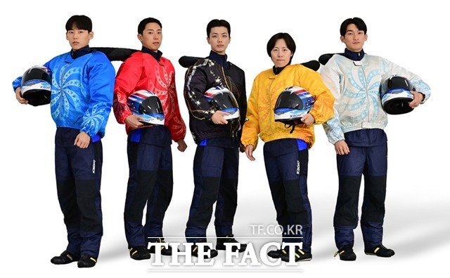 경정 18기 신인선수 5명. 왼쪽부터 이신호, 이명현, 김준영, 이은지, 김상범
