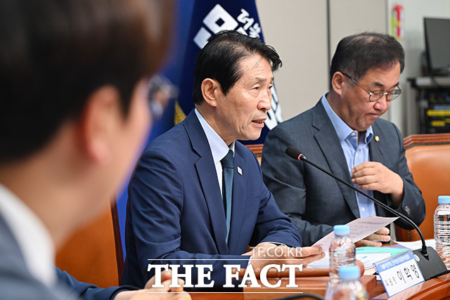 발언하는 이학영 전준위원장.