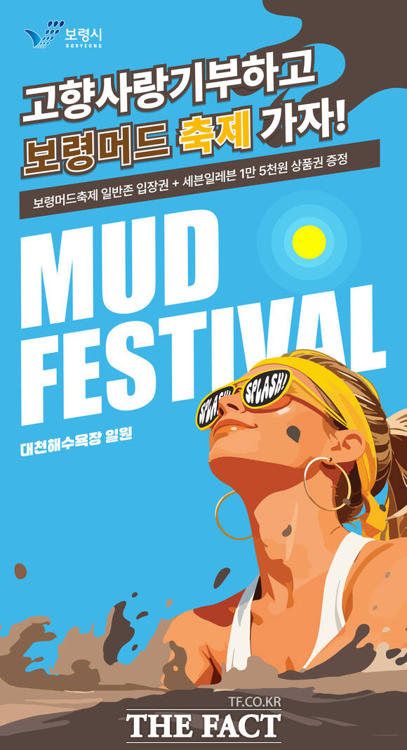 보령시 보령머드축제·고향사랑기부제 홍보물. /보령시