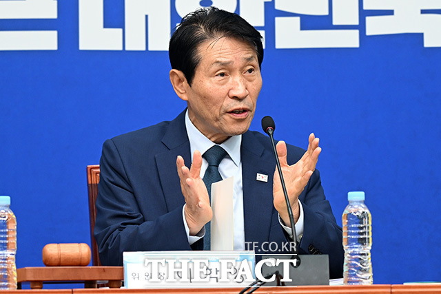 발언하는 이학영 전준위원장.